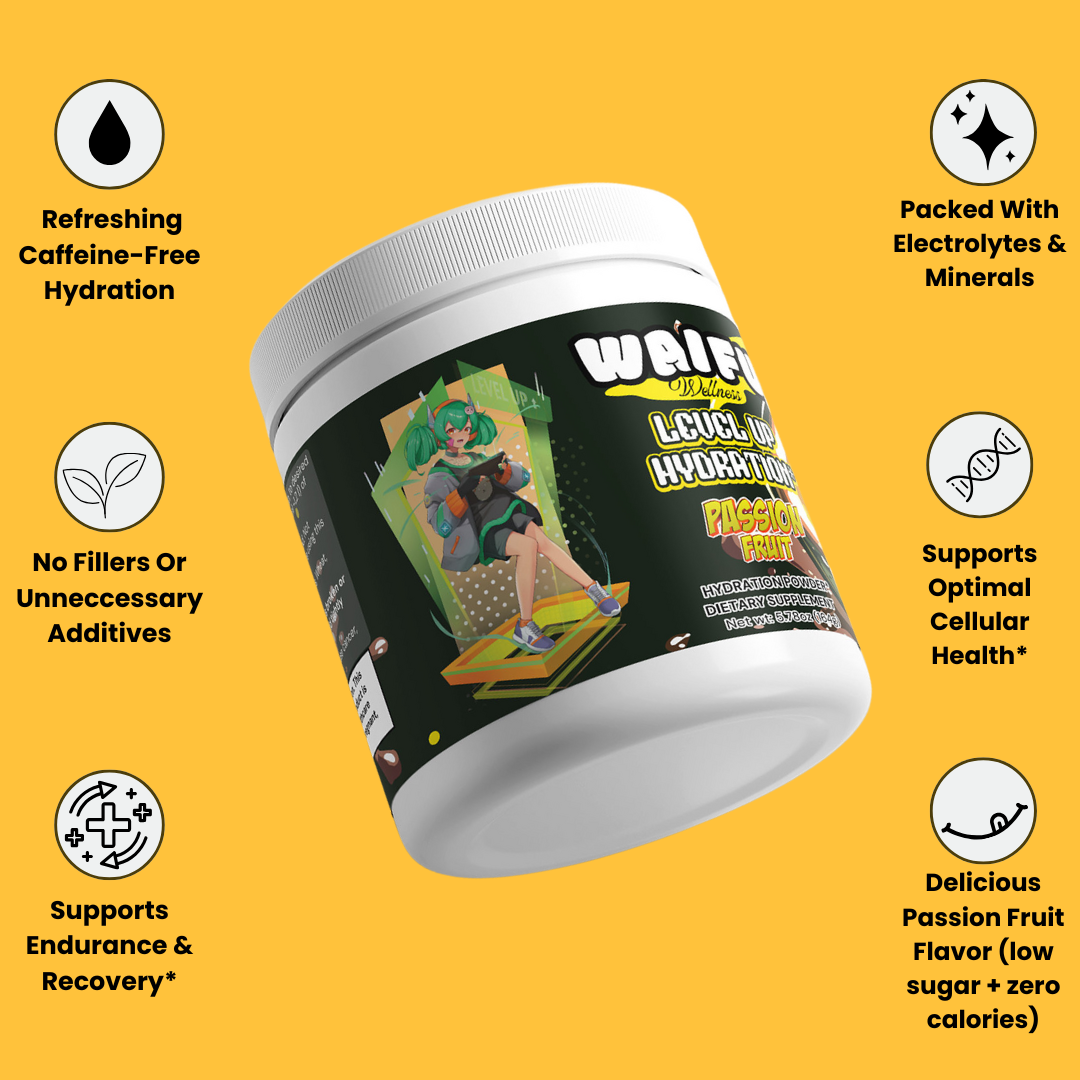 Level Up Hydration Electrolyte Mix 旨い Passion Fruit